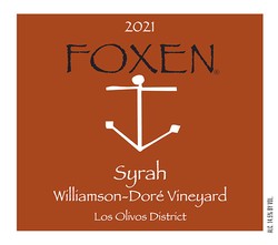 2021 Syrah, Williamson-Doré Vineyard