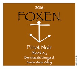 2016 Pinot Noir, Bien Nacido Vineyard - Block 8