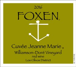 2016 Cuvée Jeanne Marie, Williamson-Doré Vineyard