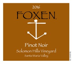 2016 Pinot Noir, Solomon Hills Vineyard