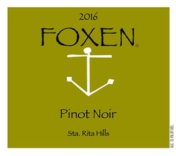 2016 Pinot Noir, Santa Rita Hills