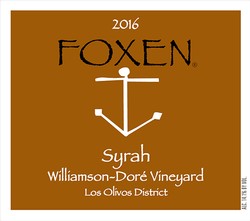 2016 Syrah, Williamson-Doré Vineyard