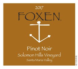 2017 Pinot Noir, Solomon Hills Vineyard