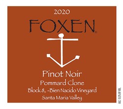 2020 Pinot Noir, Bien Nacido Vineyard - Block 8, Pommard Clone