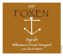 2017 Syrah, Williamson-Doré Vineyard