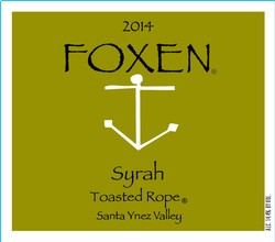 2014 Syrah, Toasted Rope