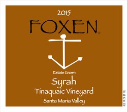 2015 Syrah, Tinaquaic Vineyard