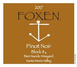 2017 Pinot Noir, Bien Nacido Vineyard - Block 8