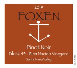 2019 Pinot Noir, Bien Nacido Vineyard - Block 43